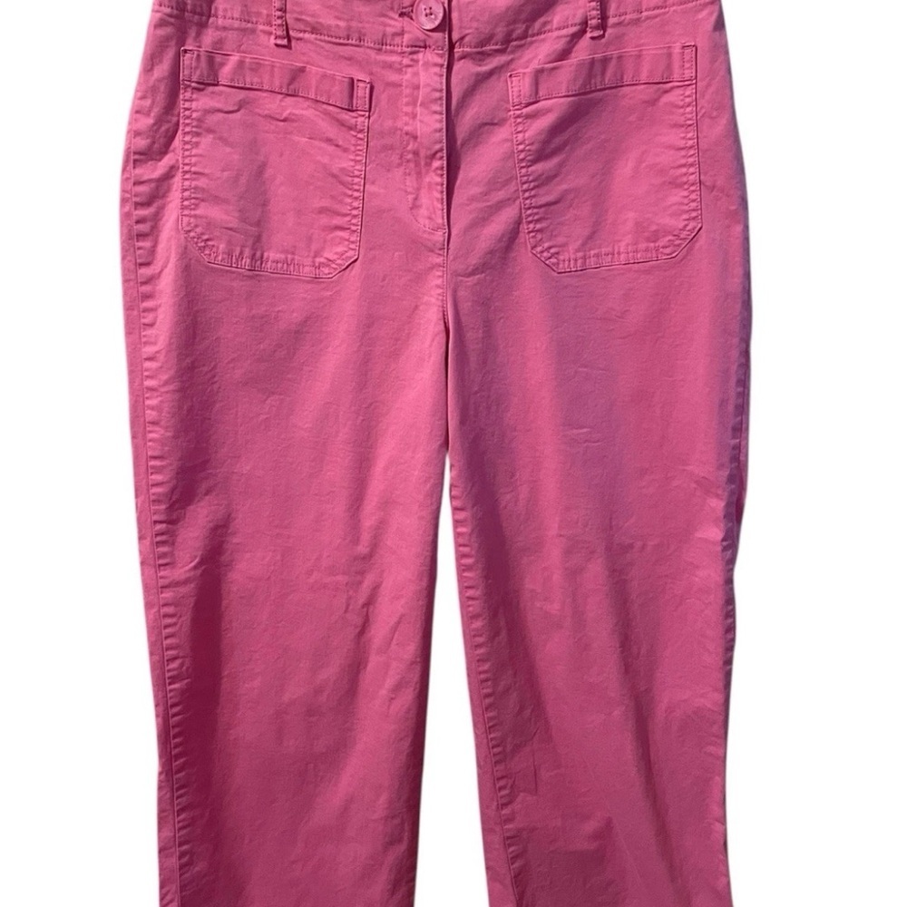 Nicole Miller Vibrant Pink Cropped Pants